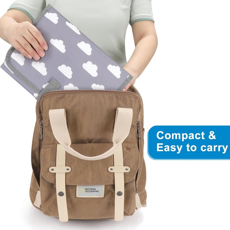 accmor Portable Diaper Changing Pad, Waterproof Baby Changing Mat, Foldable Travel Diaper Changing Pads for Baby - Image 4